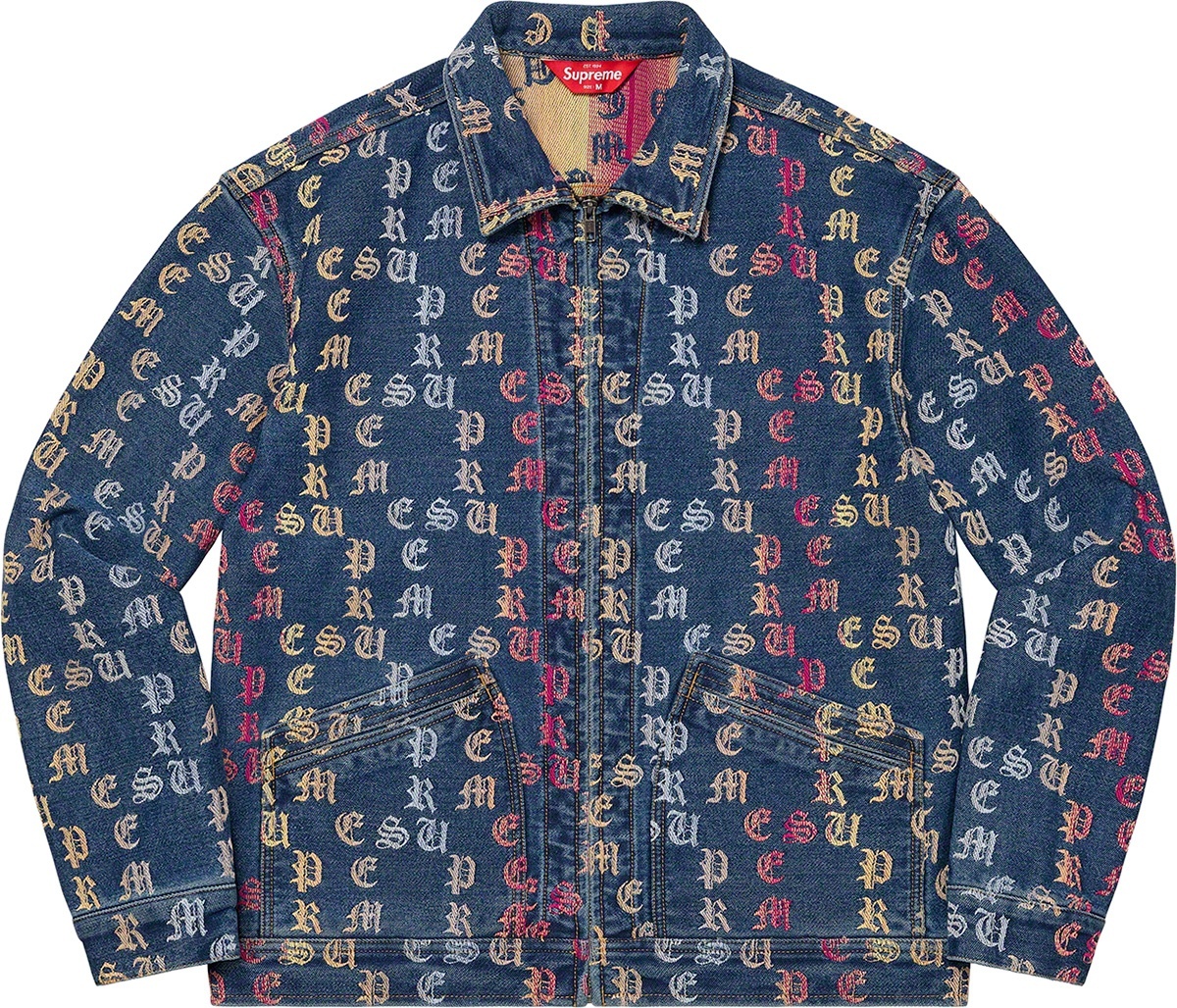 Gradient Jacquard Denim Work Jacket view 10